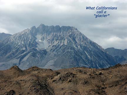 What Californians call a 'glacier'