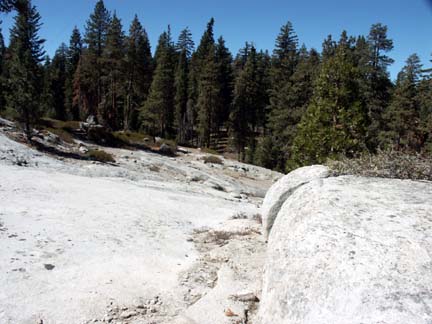 Granite slab in Sierras